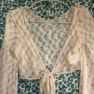 Adorable crochet long sleeve sweater/shirt